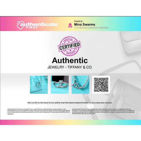 TIffany & Co. Peretti Silver Apple Necklace - Picture 9 of 9